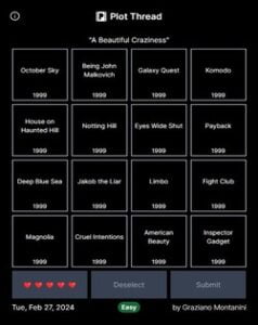 Movie Connections Game