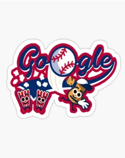 The Google Doodle is a baseball game