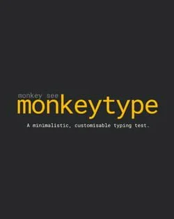 Monkeytype with a monkey typing