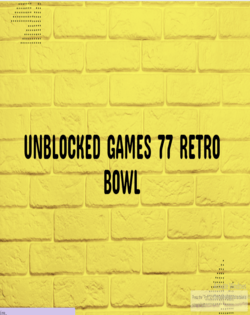 Retro Bowl Unblocked 66