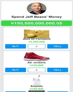 spend jeff bezos money - simulator