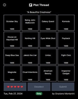 Movie Connections Game